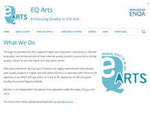 Tablet Screenshot of eq-arts.org